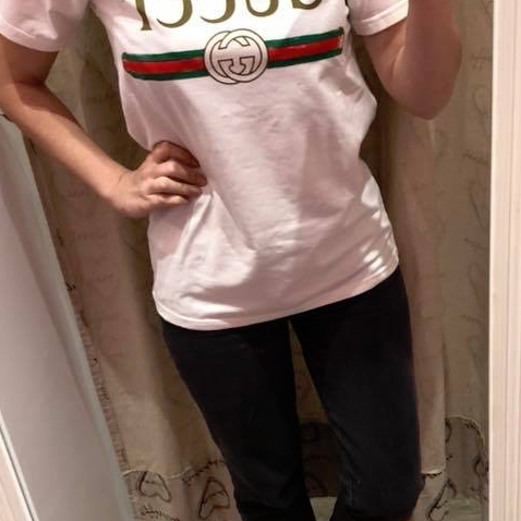 remera gucci blanca