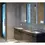 Thumbnail: Modern bathroom with double sinks, mirrors, glass shower, and Black Soapstone countertop.