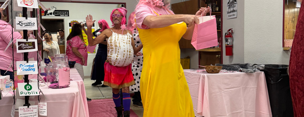 Puttin On The Pink event showcasing the Brotherhood of Pinkness runway walk