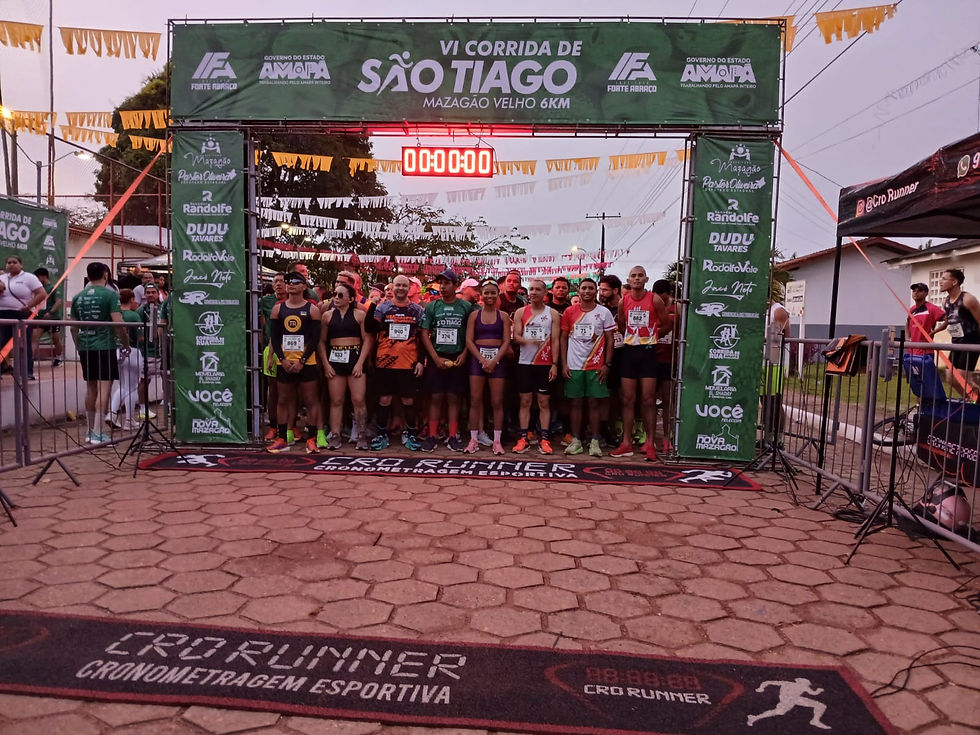 Corrida de São Tiago reúne atletas e reforça tradição em Mazagão Velho
