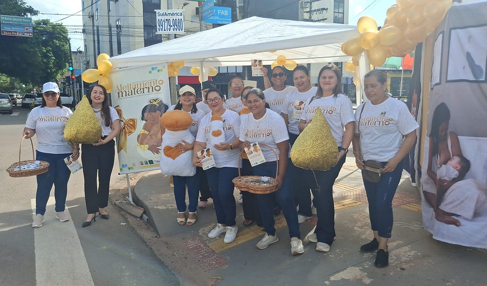 Blitz educativa chama atenção para importância do aleitamento materno