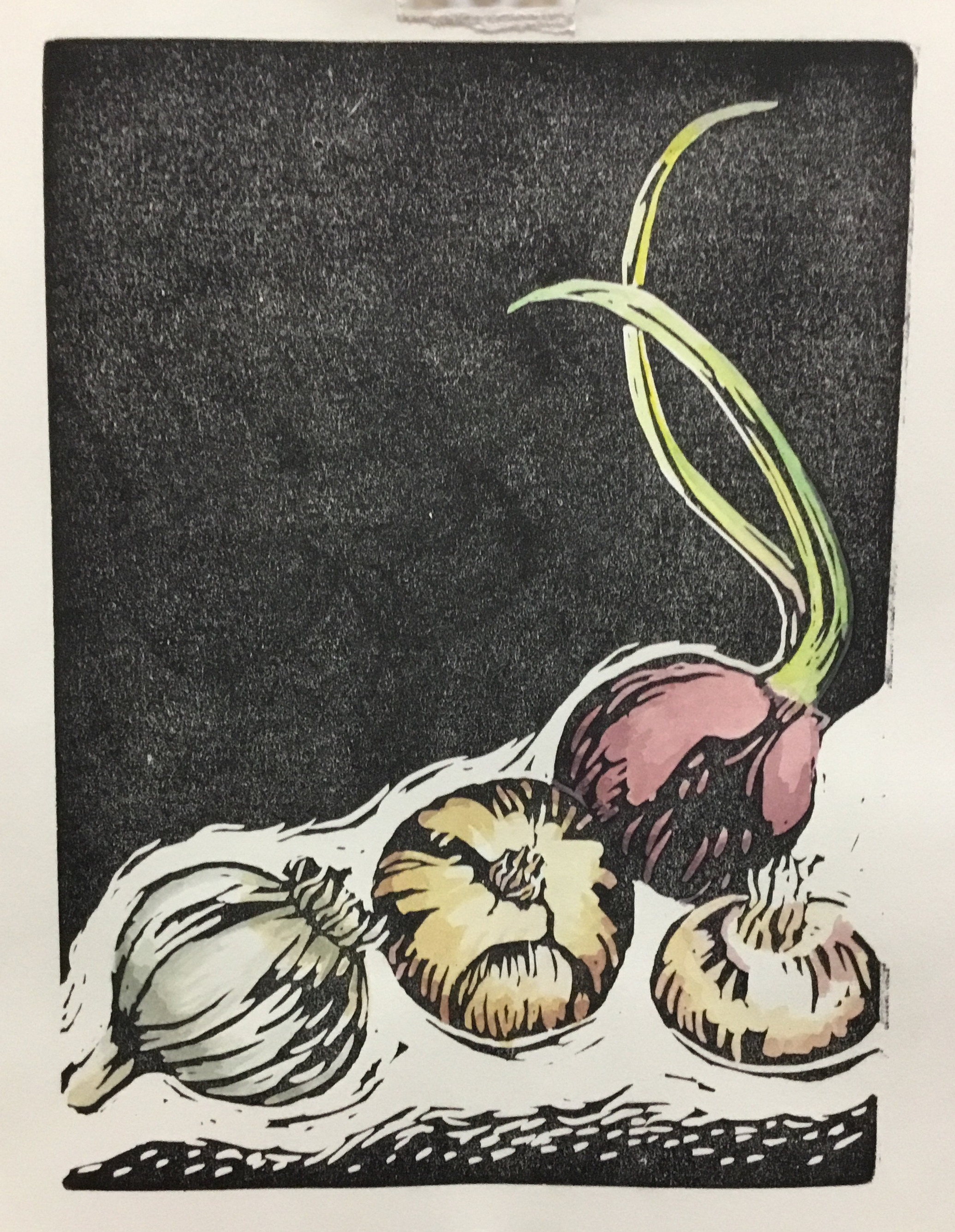 "Farmer's Market Onions and Garlic"