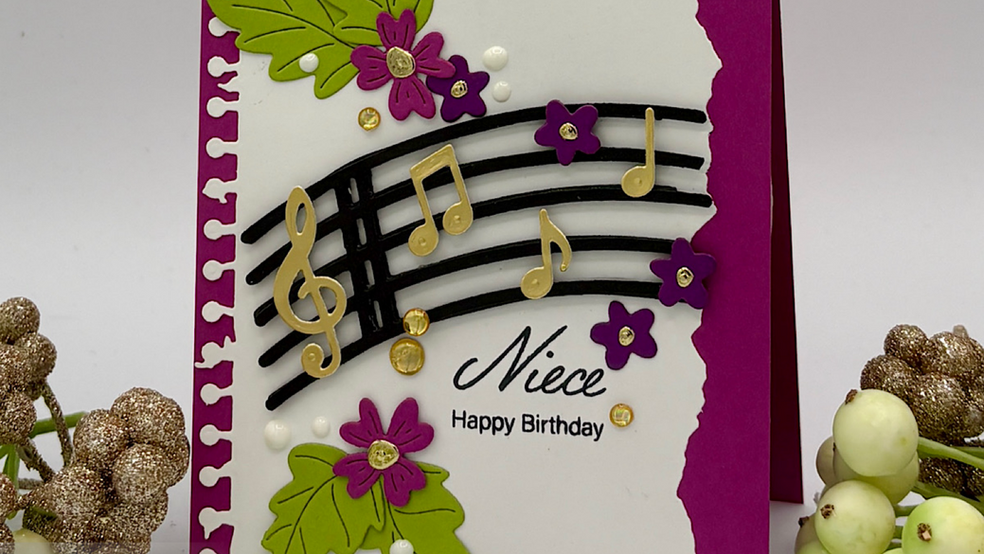Easy Pop-Up Birthday Card with Bibi’s Musical Notes Collection