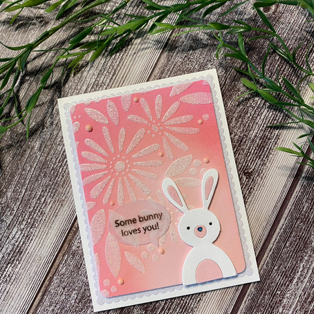 Some Bunny Loves You with Simon Says Stamp's Daisy Bouquet