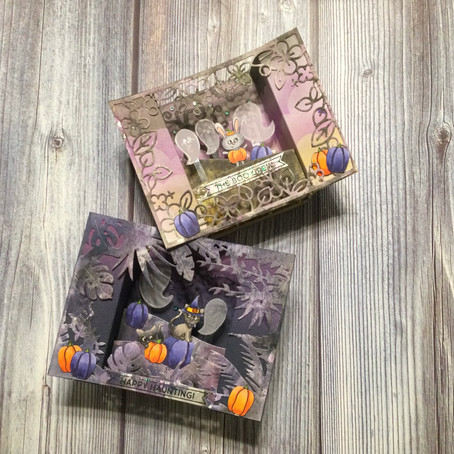 EEEK!!! Spooky Shadow Boxes featuring Simon Says Stamp's Happy Haunting