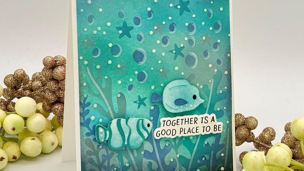 Spellbinders’ Stencil of the Month for August, 2025