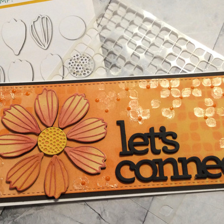 Let's Connect .... an 'all die cut' card