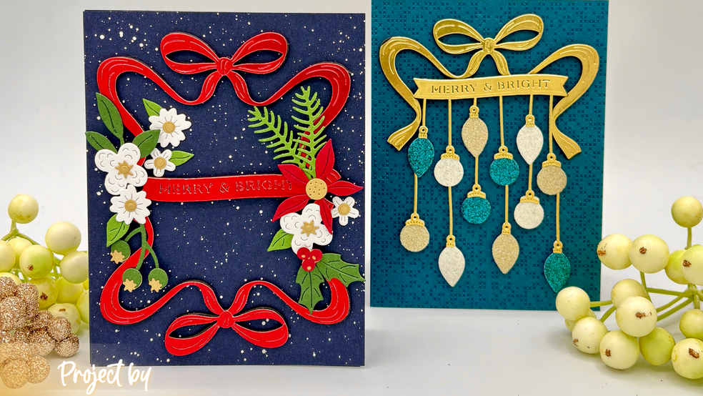 Spellbinders’ Merry Moments Collection featuring Gifting Bow