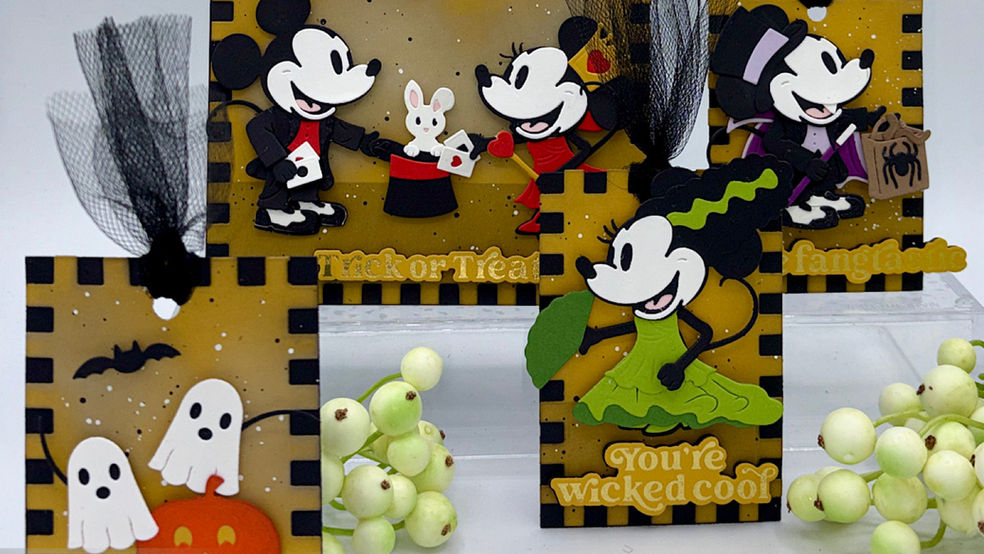 Classic Mouse Costume Party: Spooktacular Tags and a Halloween Card
