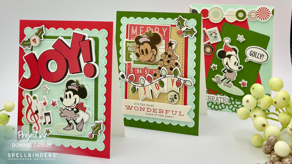 Easy & Easier … Two Sets of Classic Mouse Christmas Cards