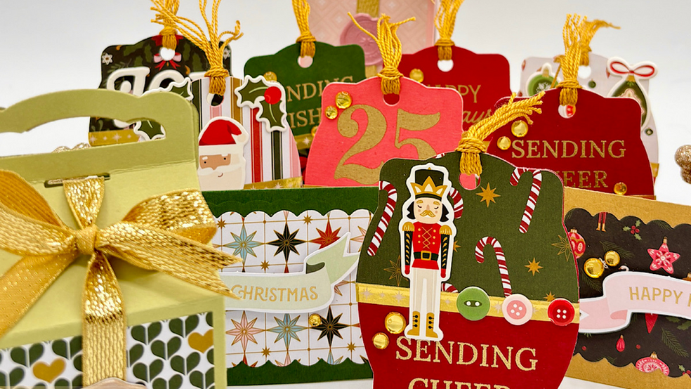 Spellbinders’ Merry Moments Holiday Kit for 2025: Tags, Gift Card Holders & Gift Boxes