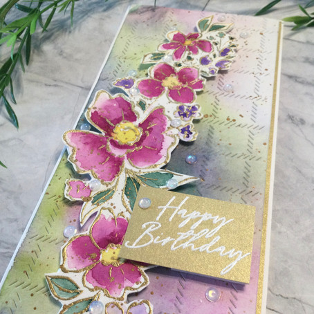 Loose Watercolouring with Pinkfresh Studio's Floral Notes