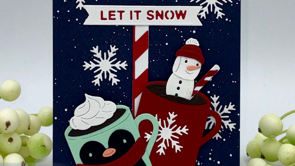 Spellbinders Mugs & Kisses: Warm Winter Hugs