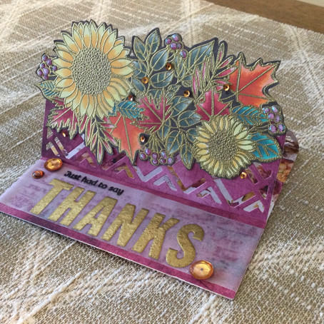 Die Cut Easel Thank You Card