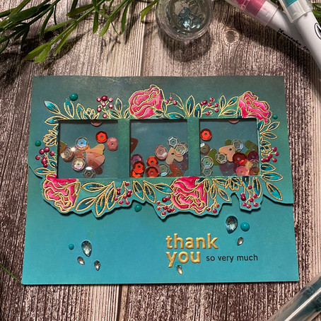 SHAKE IT UP .... card 3 with Simon Says Stamp January Card Kit