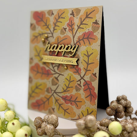 Happy Thanksgiving – Layered Stencil Card 🍂 with Spellbinders’ Stencil of the Month for September, 2025