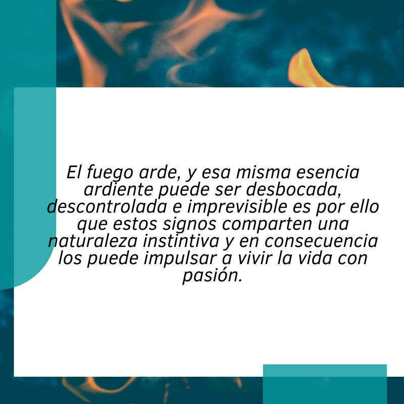 los signos de fuego particularidades
