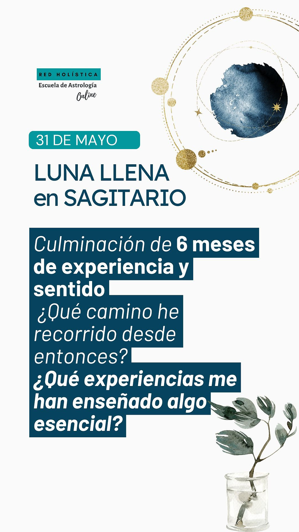 Calendario astrológico Mayo 2026 escuela de astrología Red Holistica
