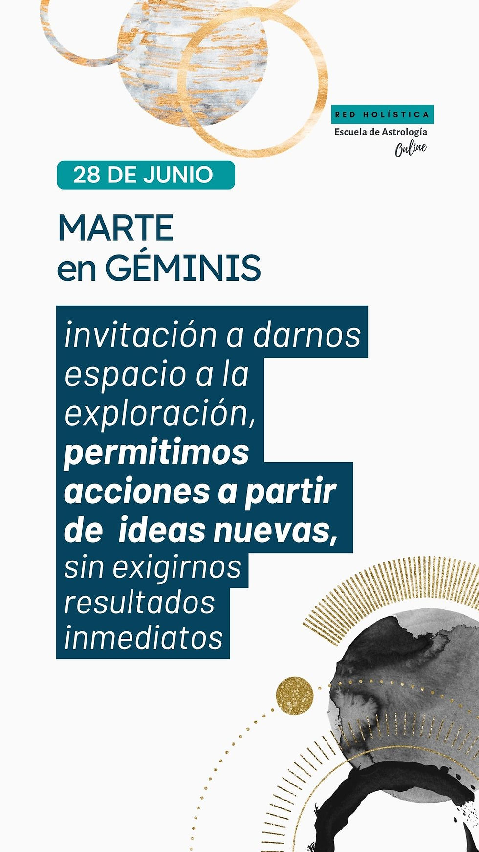Calendario astrológico Junio 2026 marte en Géminis