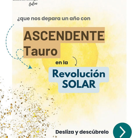 Ascendente Tauro en revolución solar