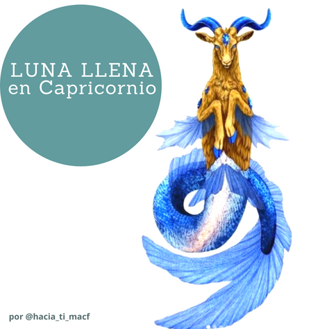 Luna llena en Capricornio 13 de Julio 2022