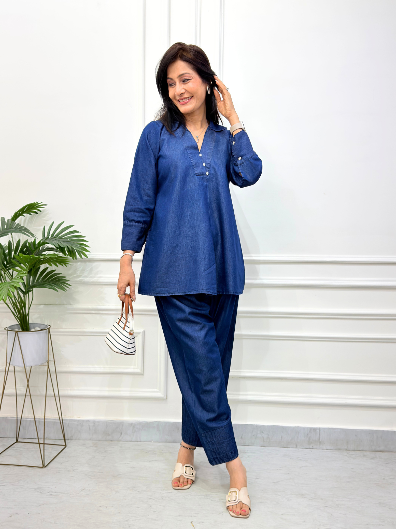 Farshi Denim Coord set