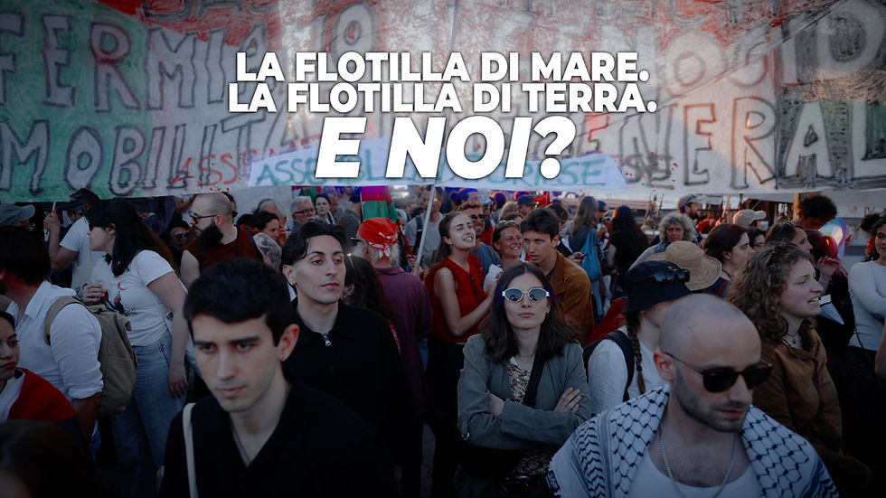 In questo clima umano, il 12 aprile è ripartita seconda flotilla per Gaza. Un evento che sta passando in sordina nel mondo dell’informazione e della politica. Sta passando in sordina anche nel mondo della cosiddetta contro-informazione.Eppure questa volta la mobilitazione della Flotilla è ancora più grande: almeno 70 imbarcazioni, 3.000 partecipanti di cui 1.000 professionisti sanitari, provenienti da 100 Paesi.