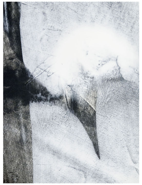 Tableau d'art abstrait vertical, couleur et peinture noire et blanche, plus la matière grise.