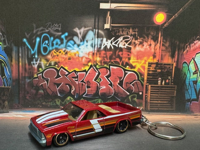 Custom - Hot Wheels 1980 EL Camino Keychain