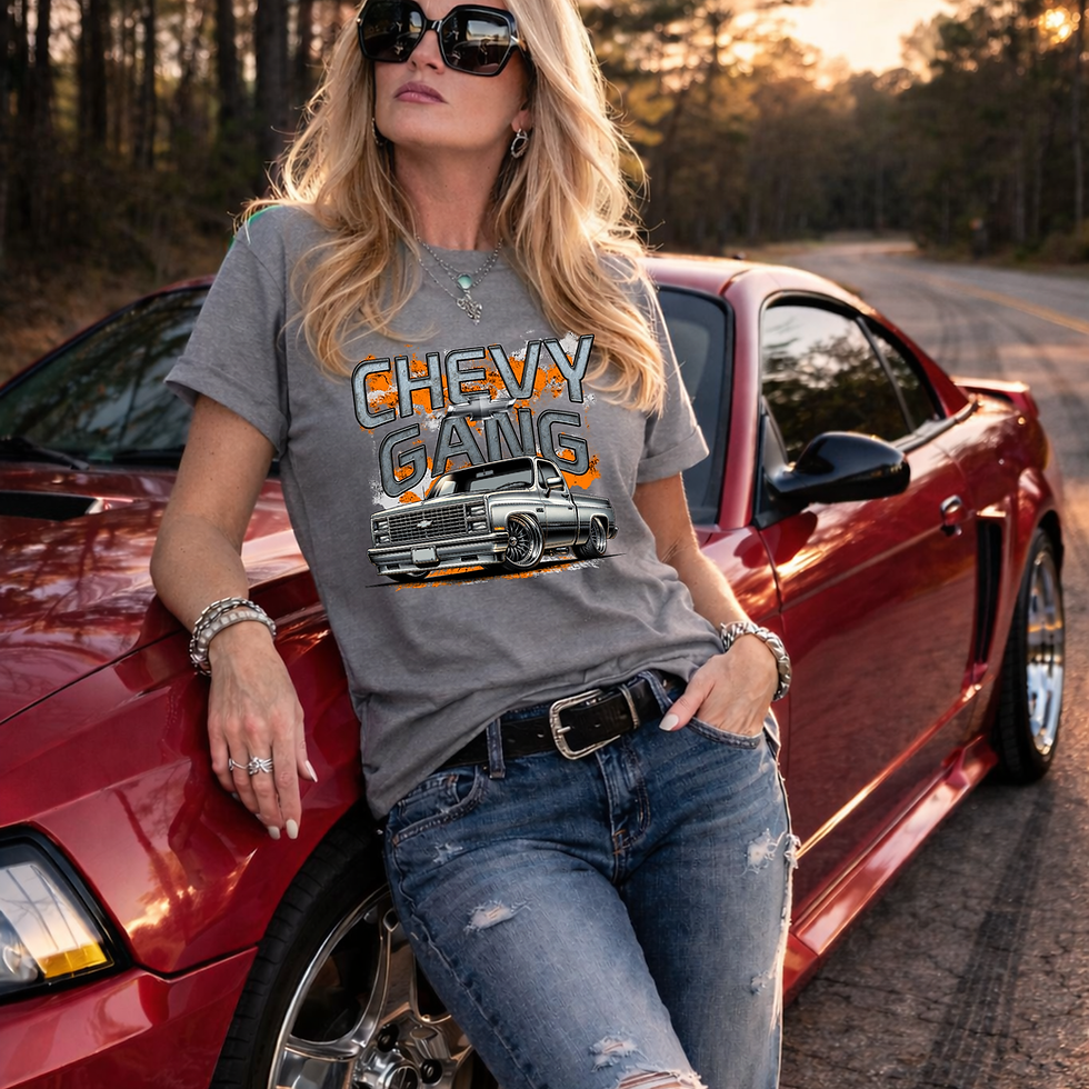 Thumbnail: Chevy Gang Square Body Chevy Truck T-Shirt | Classic C10 Pickup Graphic Tee