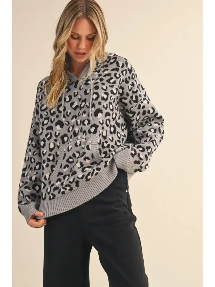 Thumbnail: Leopard Hoodie Sweater