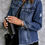Thumbnail: Distressed Raw Hem Denim Jacket