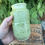 Thumbnail: Pottery Wheel Vase Gray Clay  w/ Olive Matte Speckle Glaze