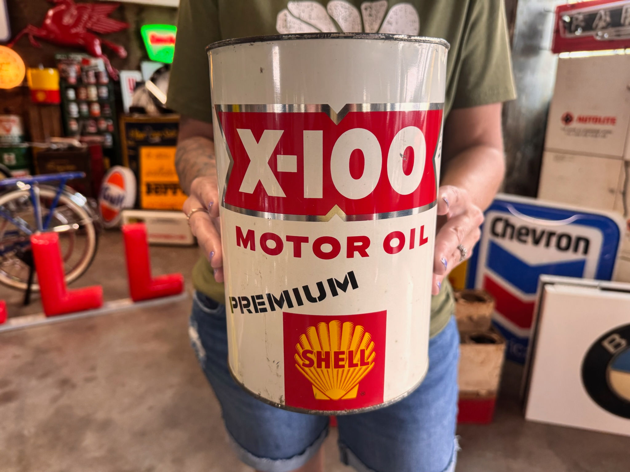 Vintage Shell Oil Can