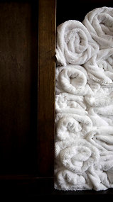 Hot towel hand treatment