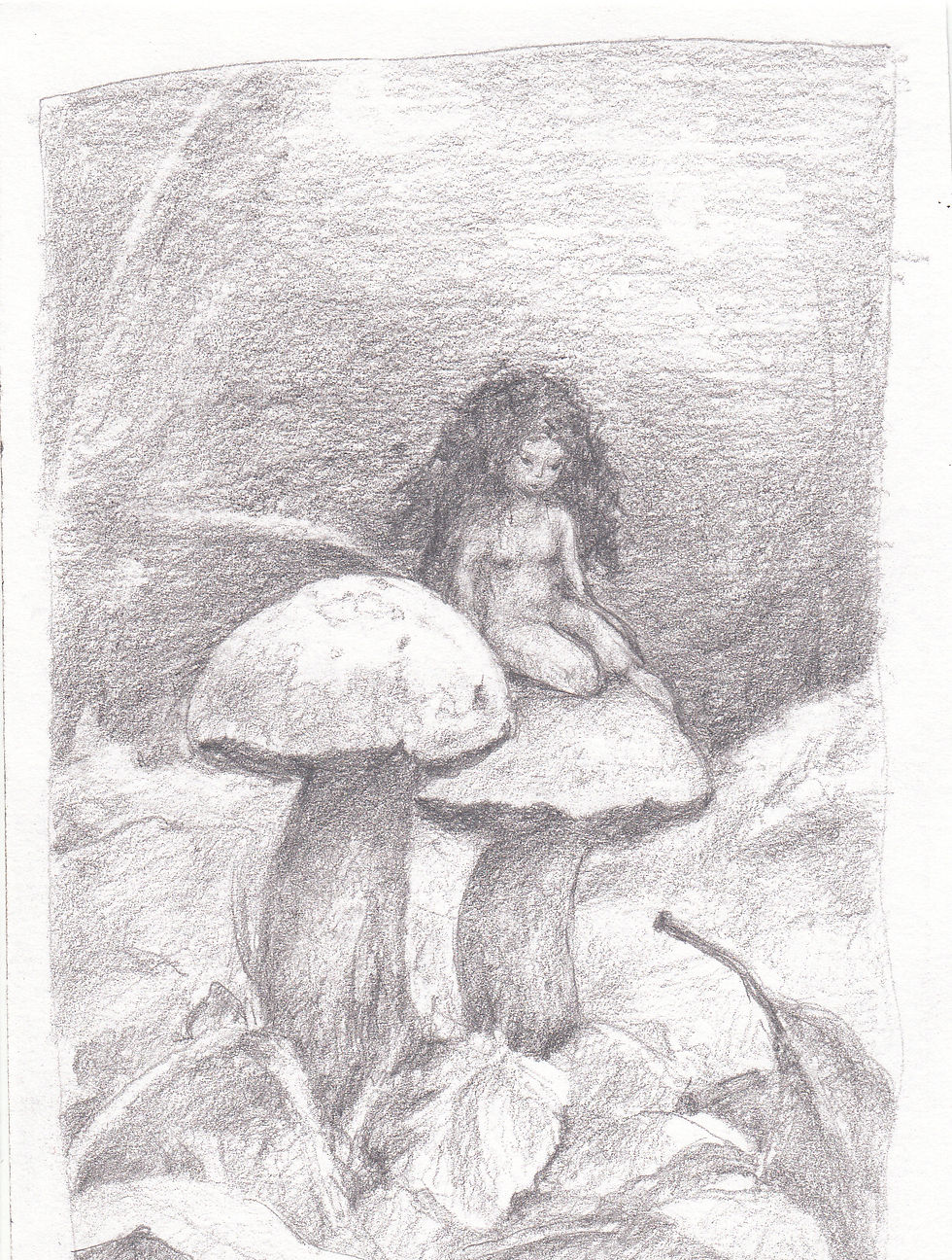 Lady on toadstool