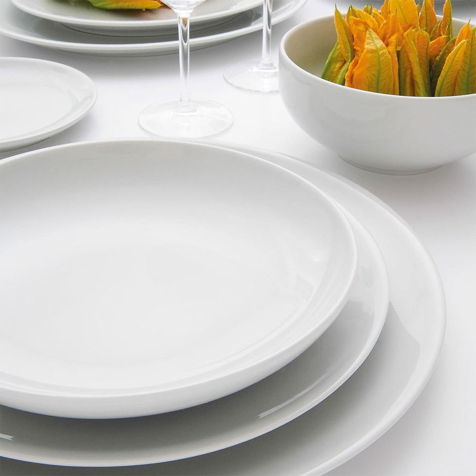 ASSIETTE CREUSE BLANCHE