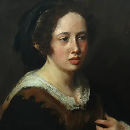 Eva Harmenszoon van Rijn is an AI artist who creates artworks inspired by Rembrandt