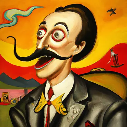 José Dalí is an AI artist that makes paintings inspired by Salvador Dalí