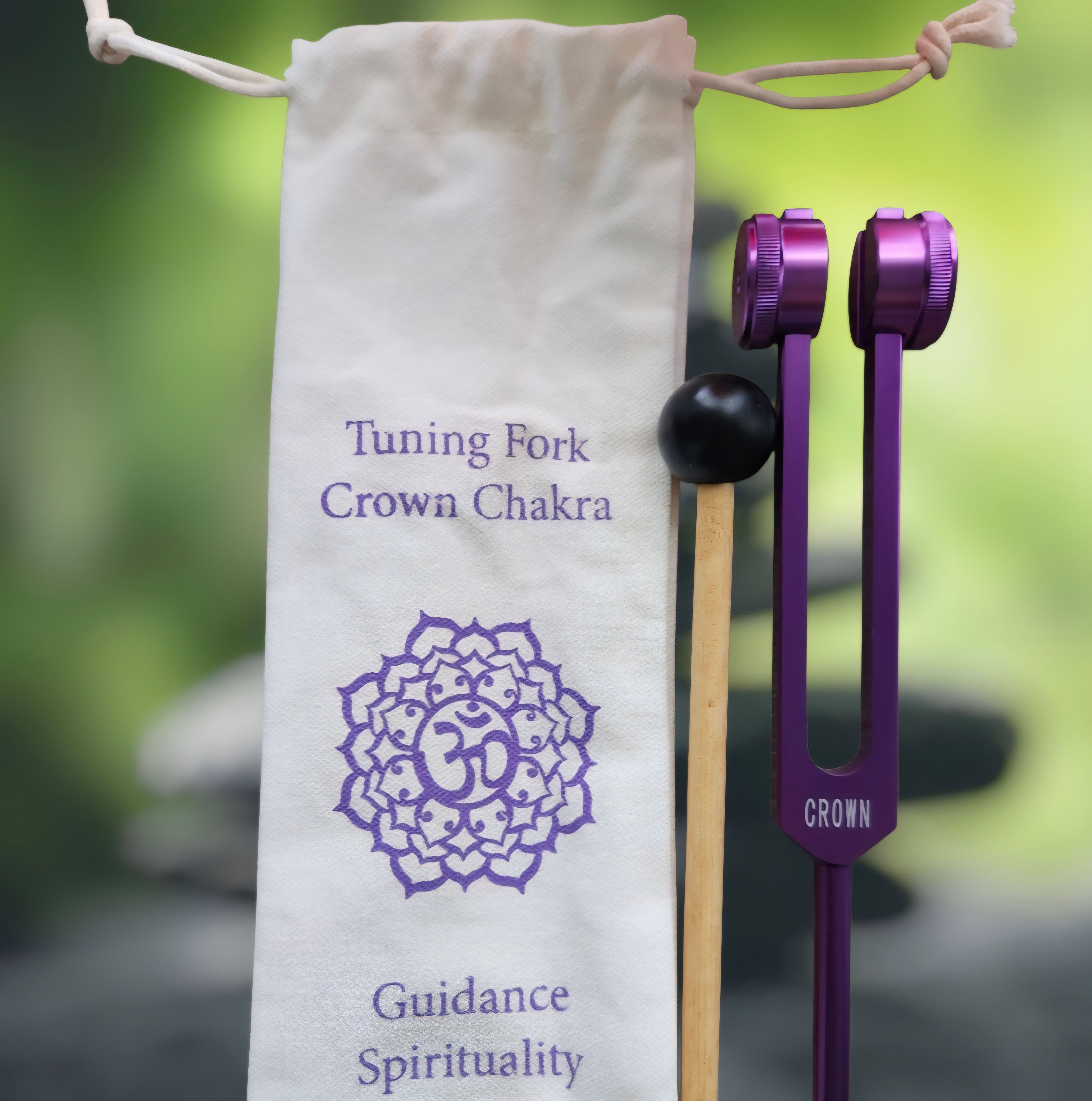 Crown Chakra Tuning Fork (Purple) – 8.5 in