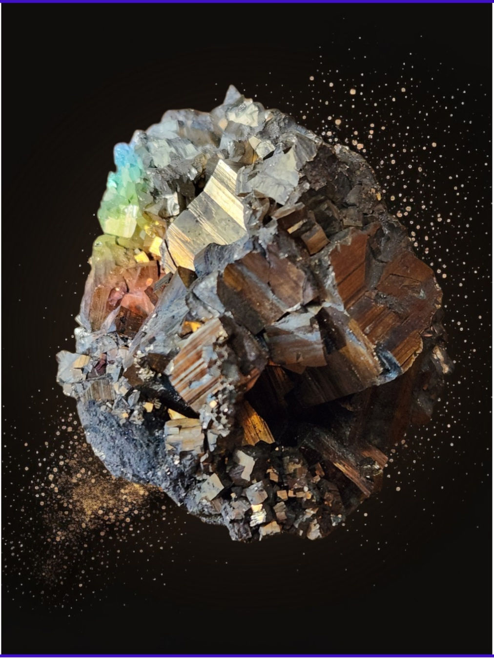 Pyrite - Free form (with natural cubes)