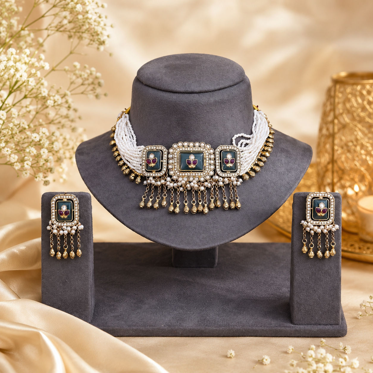 Advesha Bandhni Necklace 