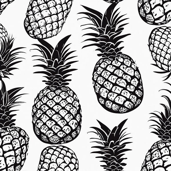 Pineapples black and white.jpg