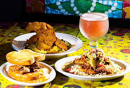 Catfish, Southern fried chicken sandwich, and Chicken Pontchartrain at Tibby’s Tampa