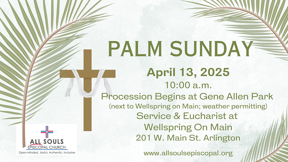 Palm Sunday!  