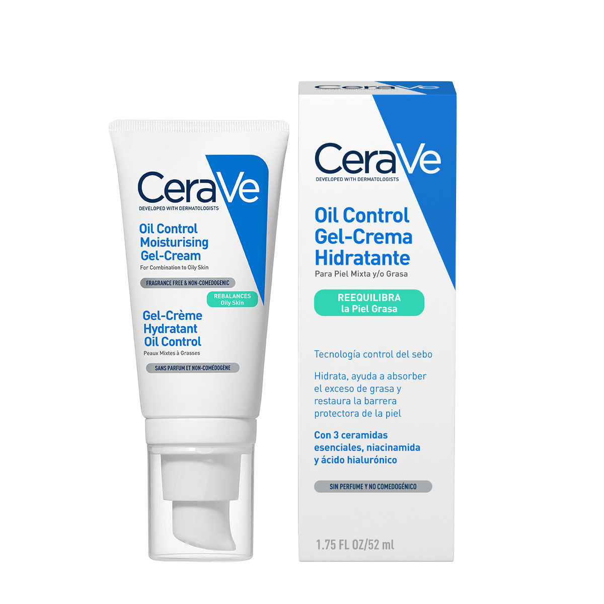 Cerave Oil Control Gel Crema Hidratante Piel Mixta a Grasa 52ml