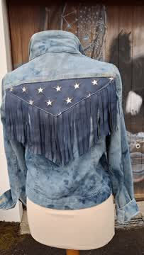 veste jeans étoiles