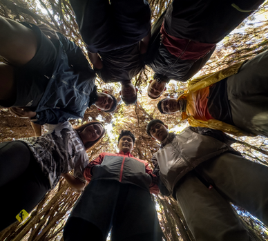 group photo at reyes camp