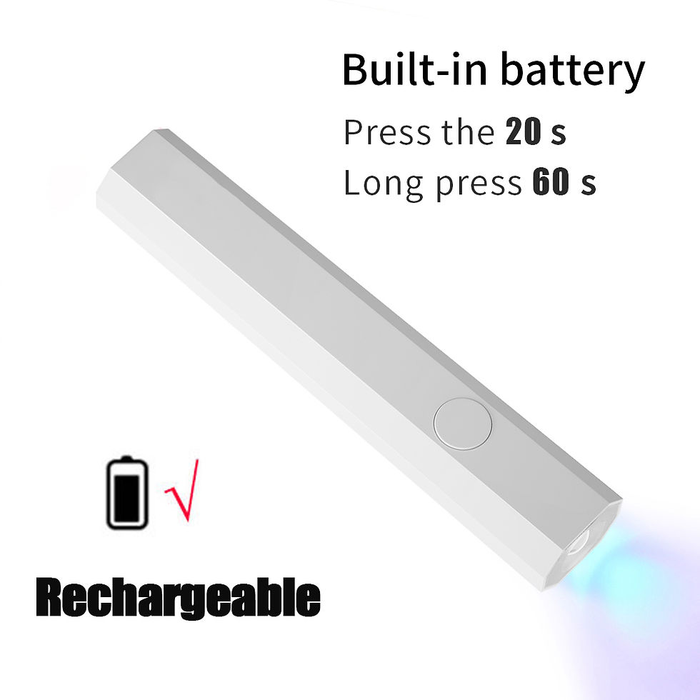 Thumbnail: Portable Rechargeable UV LED Nail Lamp with Digital Display