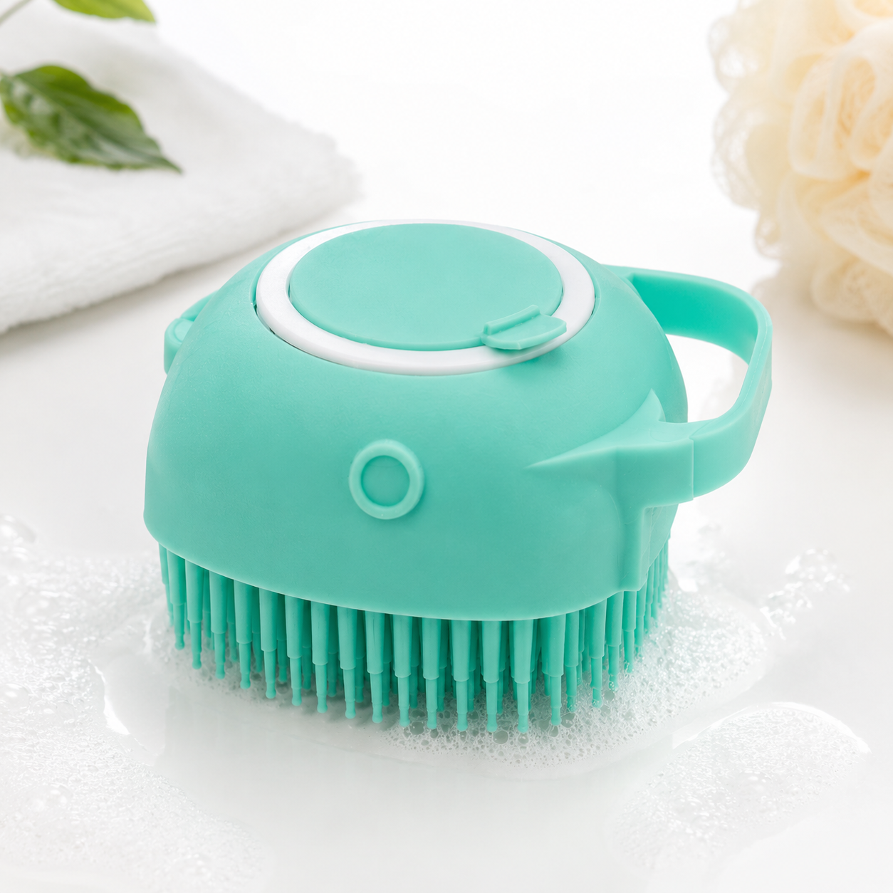 SoftScrub™ Silicone Soap Dispenser Bath Brush